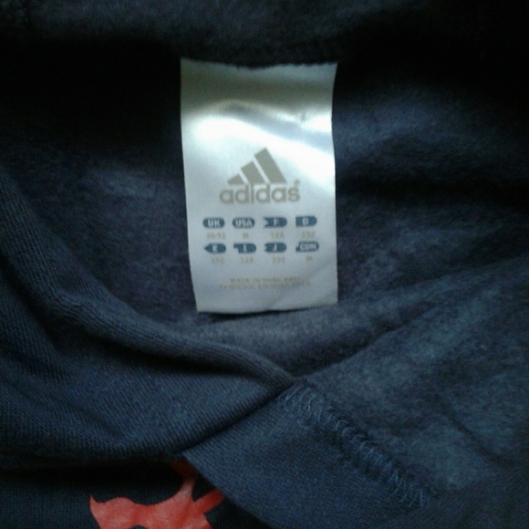 Men's med. Adidas black hoodie with red dragon 88 on it. - Picture 6 of 11